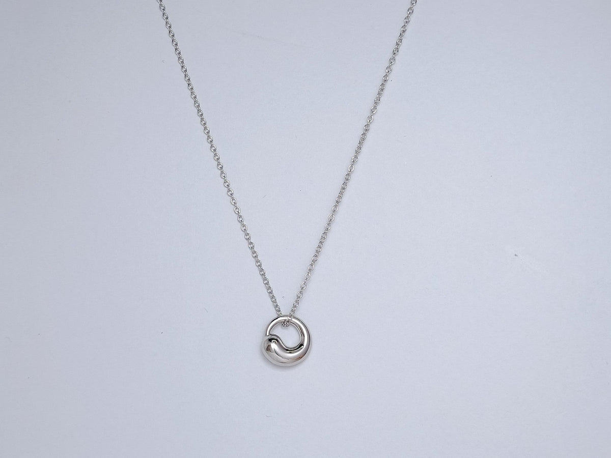 [Clover Jewelry]SNAIL PEDANT SILVER NECKLACE