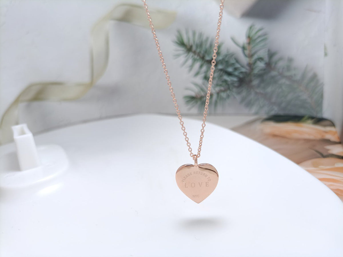 [Clover Jewelry]HEART DIAMONDS PEDANT NECKLACE