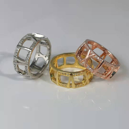 [Clover Jewelry]ATLAS LARGE OPEN DIAMOND RING