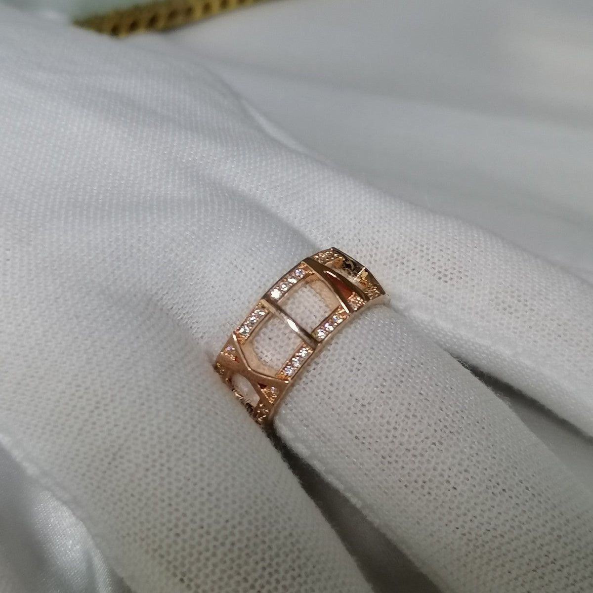 [Clover Jewelry]ATLAS LARGE OPEN DIAMOND RING