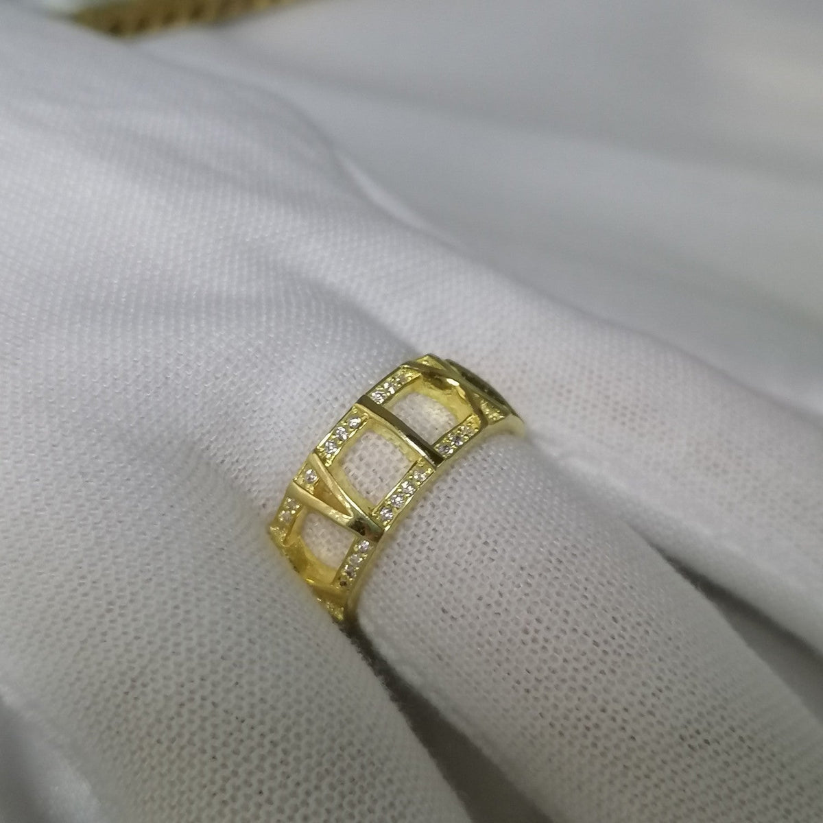 [Clover Jewelry]ATLAS LARGE OPEN DIAMOND RING