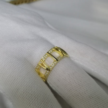 [Clover Jewelry]ATLAS LARGE OPEN DIAMOND RING