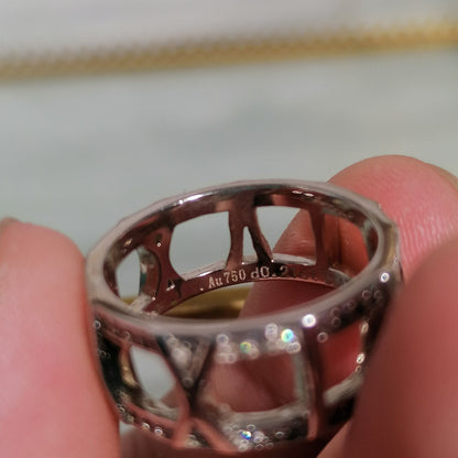 [Clover Jewelry]ATLAS LARGE OPEN DIAMOND RING