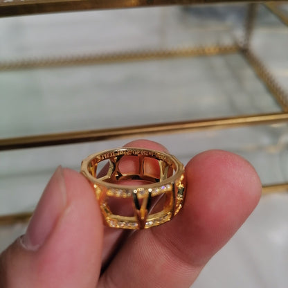 [Clover Jewelry]ATLAS LARGE OPEN DIAMOND RING