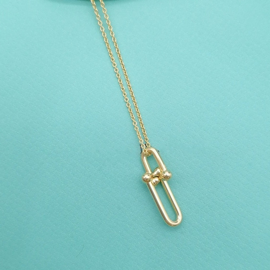 [Clover Jewelry]HARDWEAR GOLD DROP PEDANT NECKLACE