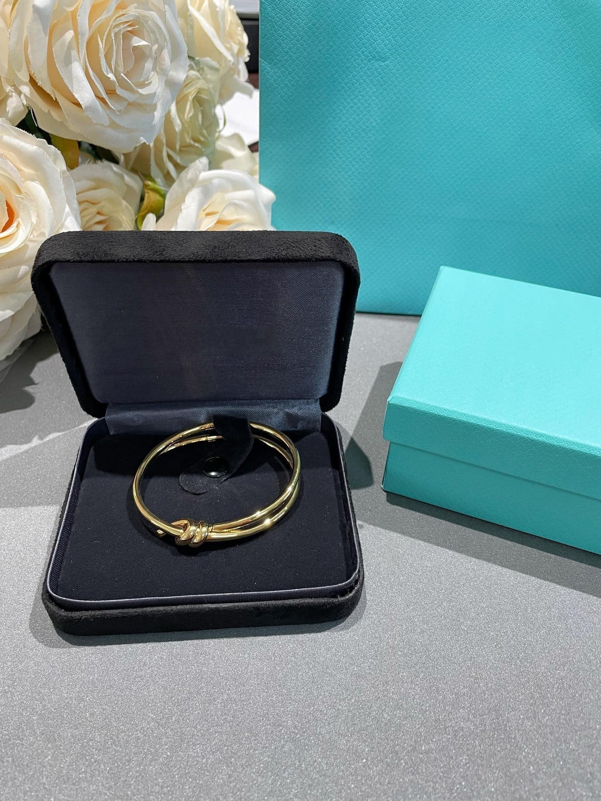 [Clover Jewelry]KNOT DOUBLE ROW GOLD BRACELET
