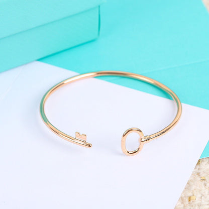 [Clover Jewelry]KEY WIRE OVAL BRACELET