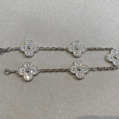 [⭐Clover Jewelry] CLOVER 5 MOTIF FULL DIAMOND BRACELET COLLECTION