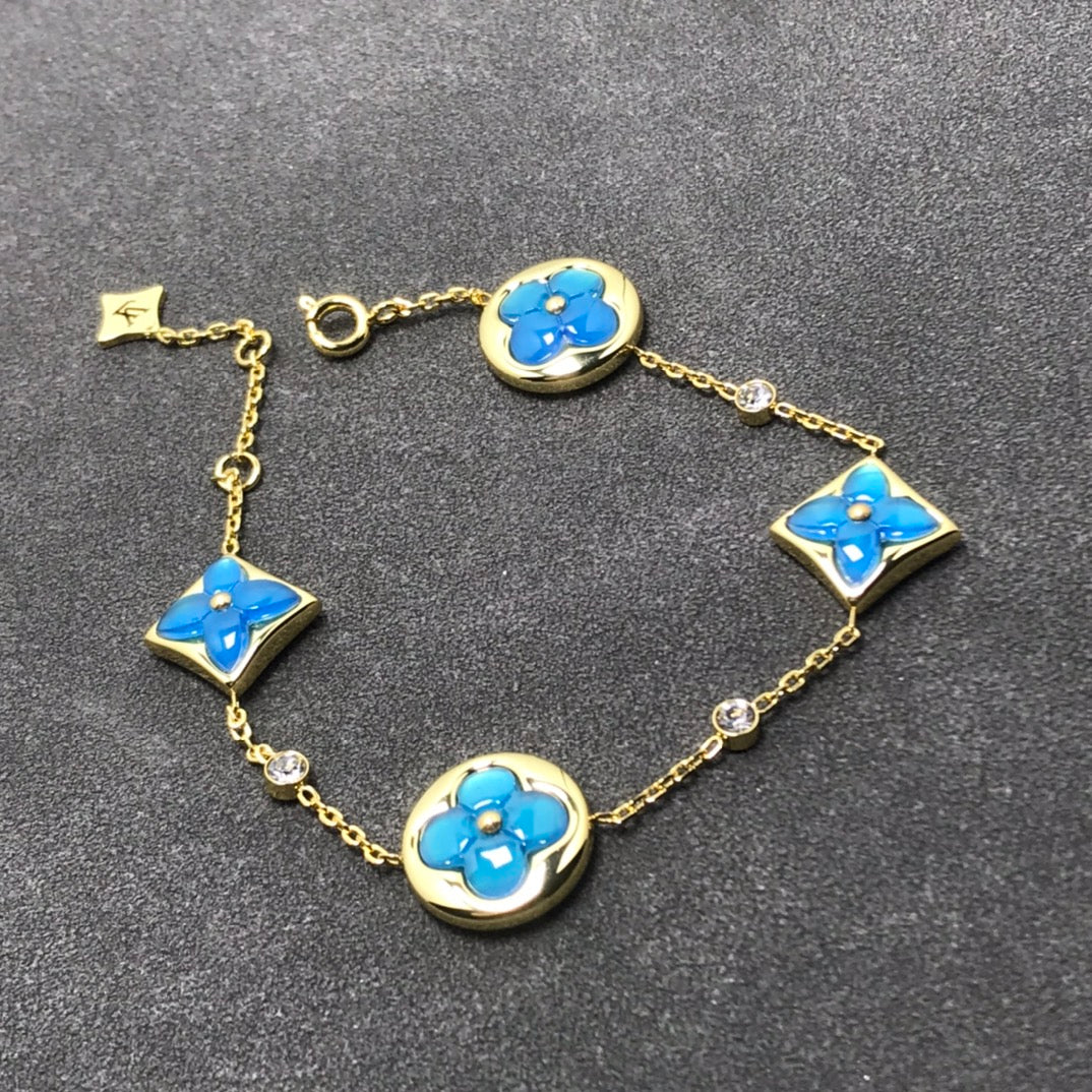[⭐Clover Jewelry]STAR AND SUN TURQUOISE 4 MOTIFS 3 DIAMONDS