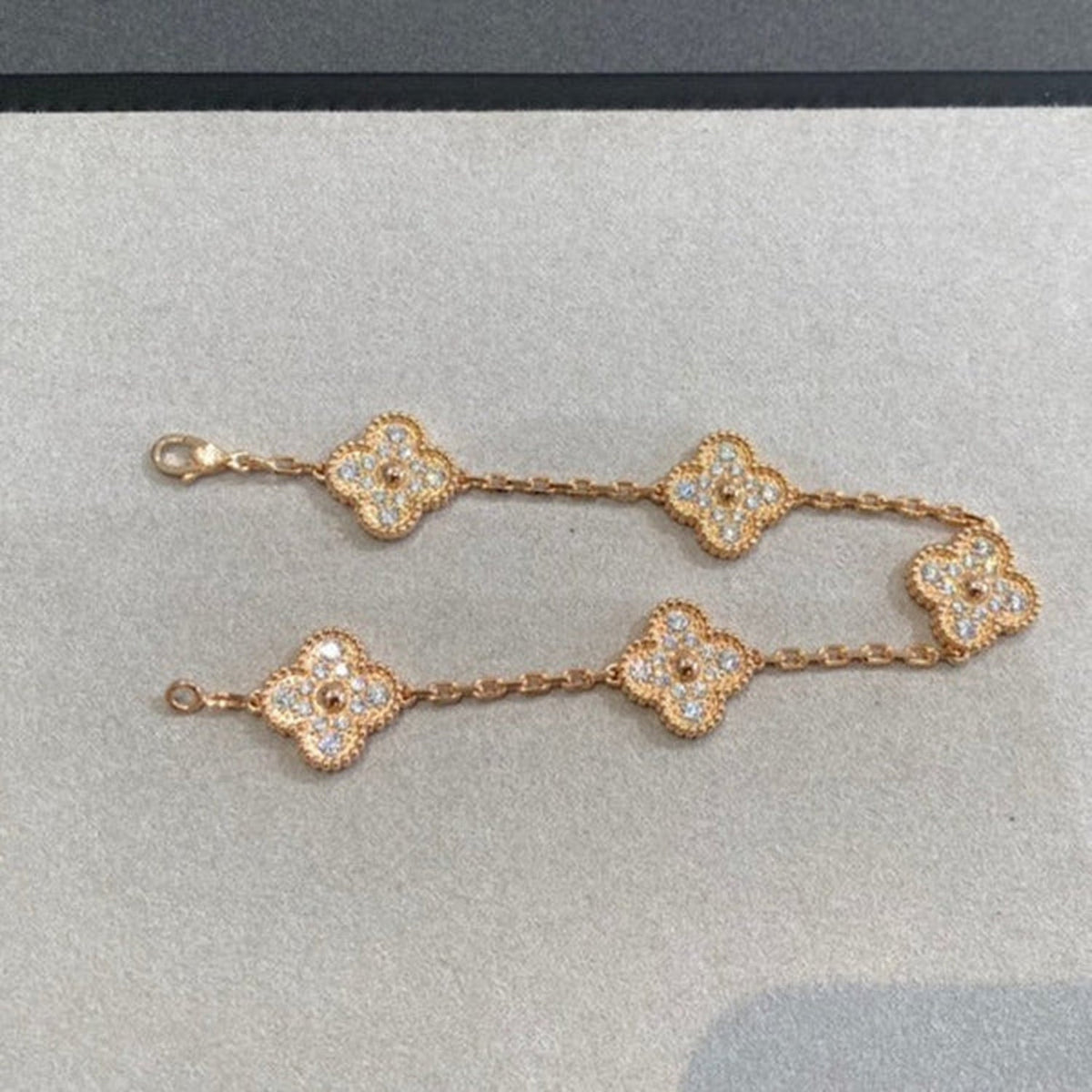 [⭐Clover Jewelry] CLOVER 5 MOTIF FULL DIAMOND BRACELET COLLECTION
