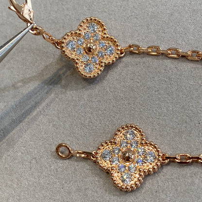 [⭐Clover Jewelry] CLOVER 5 MOTIF FULL DIAMOND BRACELET COLLECTION