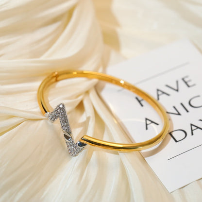 [⭐Clover Jewelry]VOLTE UPSITE DOWN GOLD DIAMOND BRACELET