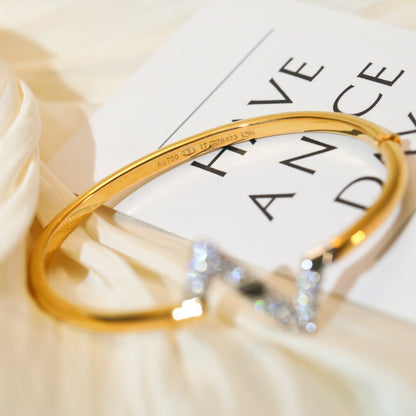 [⭐Clover Jewelry]VOLTE UPSITE DOWN GOLD DIAMOND BRACELET