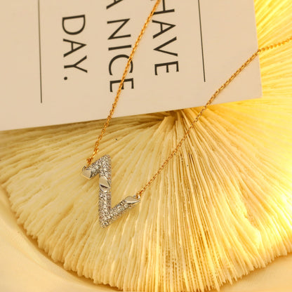 [⭐Clover Jewelry]VOLT SILVER DIAMOND PEDANT NECKLACE