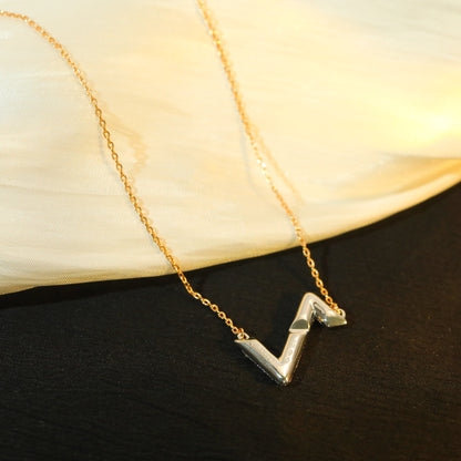 [⭐Clover Jewelry]VOLT SILVER DIAMOND PEDANT NECKLACE