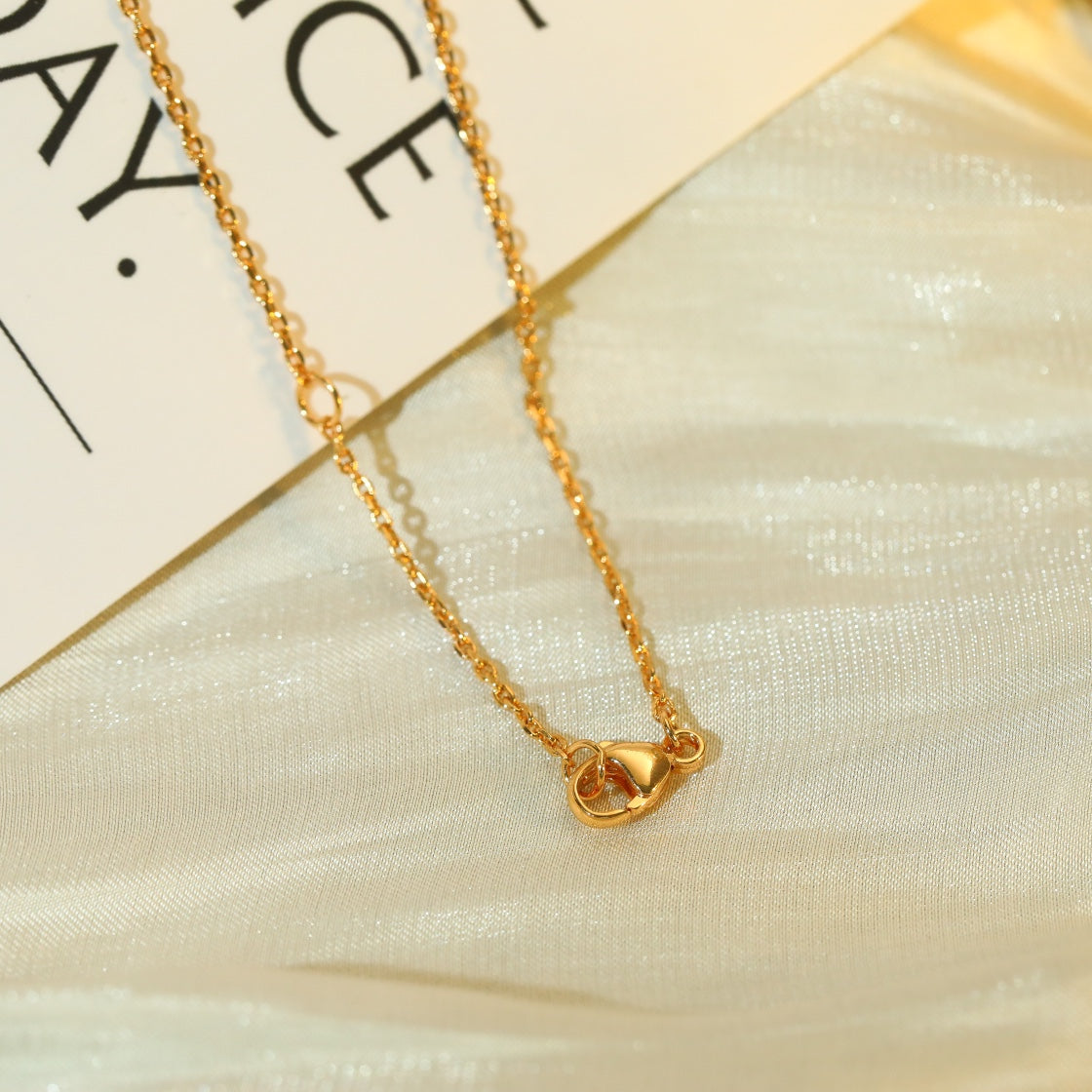 [⭐Clover Jewelry]VOLT SILVER DIAMOND PEDANT NECKLACE