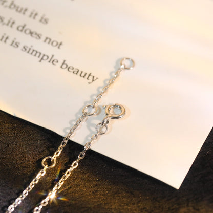 [⭐Clover Jewelry]SUN MOTIF PINK MOP SILVER BRACELET