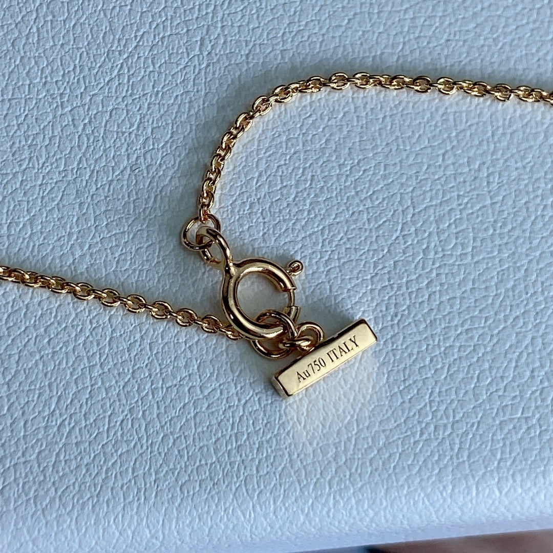 [Clover Jewelry]T DIAMOND CIRCLE PEDANT NECKLACE