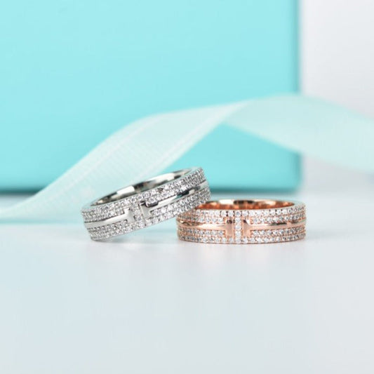 [Clover Jewelry]T WIRE DIAMOND RING