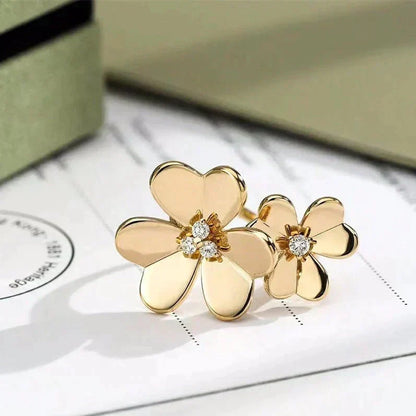 [⭐Clover Jewelry]CLOVER COMOS GOLD DIAMOND RING