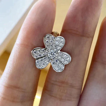 [⭐Clover Jewelry]CLOVER COMOS DIAMOND EARRINGS SILVER