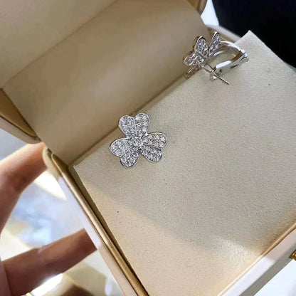 [⭐Clover Jewelry]CLOVER COMOS DIAMOND EARRINGS SILVER