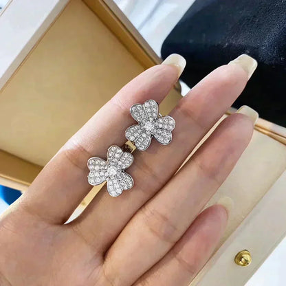 [⭐Clover Jewelry]CLOVER COMOS DIAMOND EARRINGS SILVER