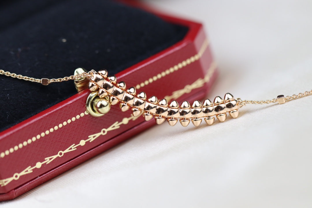 [⭐Clover Jewelry]CLASH PINK GOLD NECKLACE