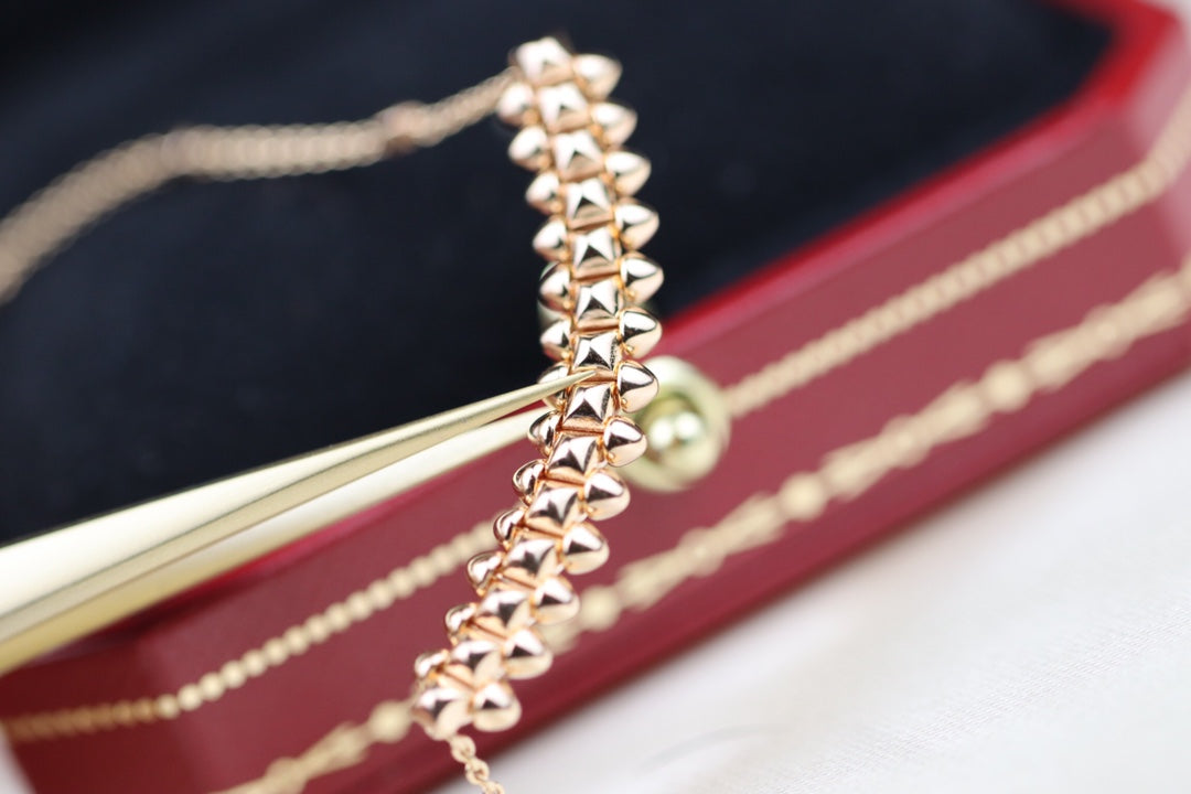 [⭐Clover Jewelry]CLASH PINK GOLD NECKLACE