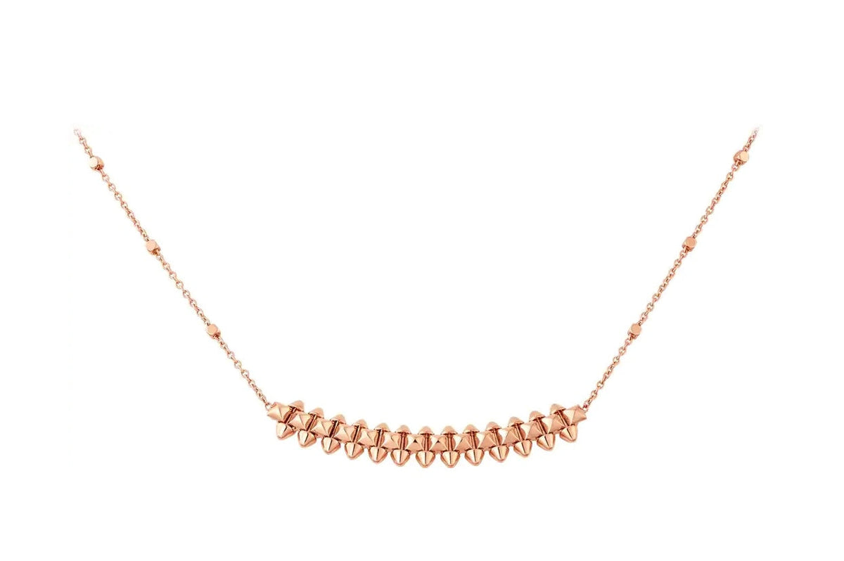 [⭐Clover Jewelry]CLASH PINK GOLD NECKLACE