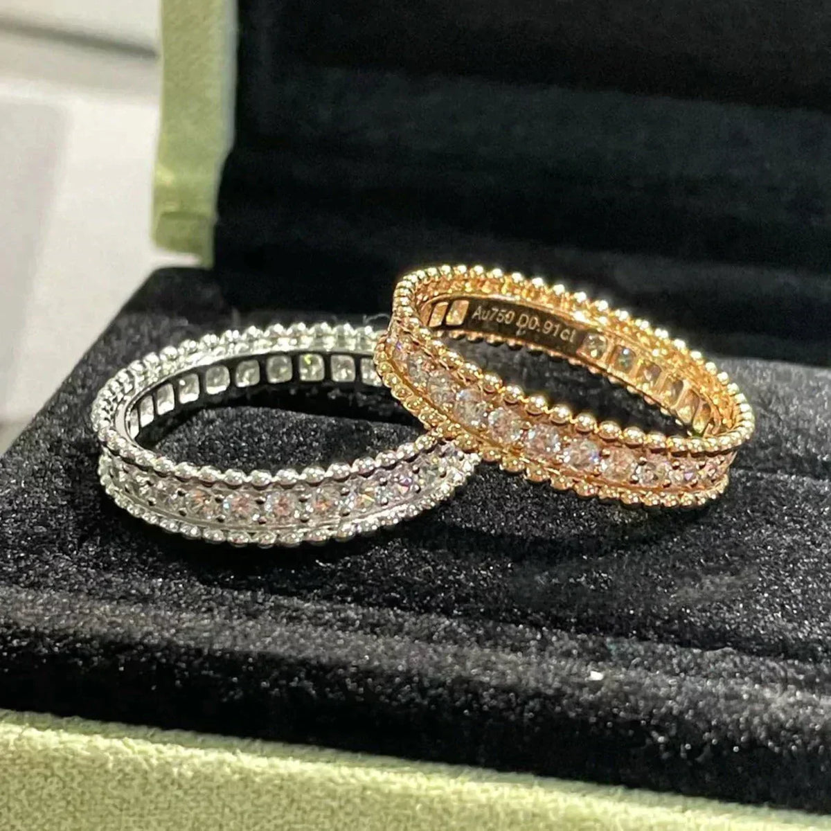 [⭐Clover Jewelry]PERLEE DIAMOND ROSE GOLD RING