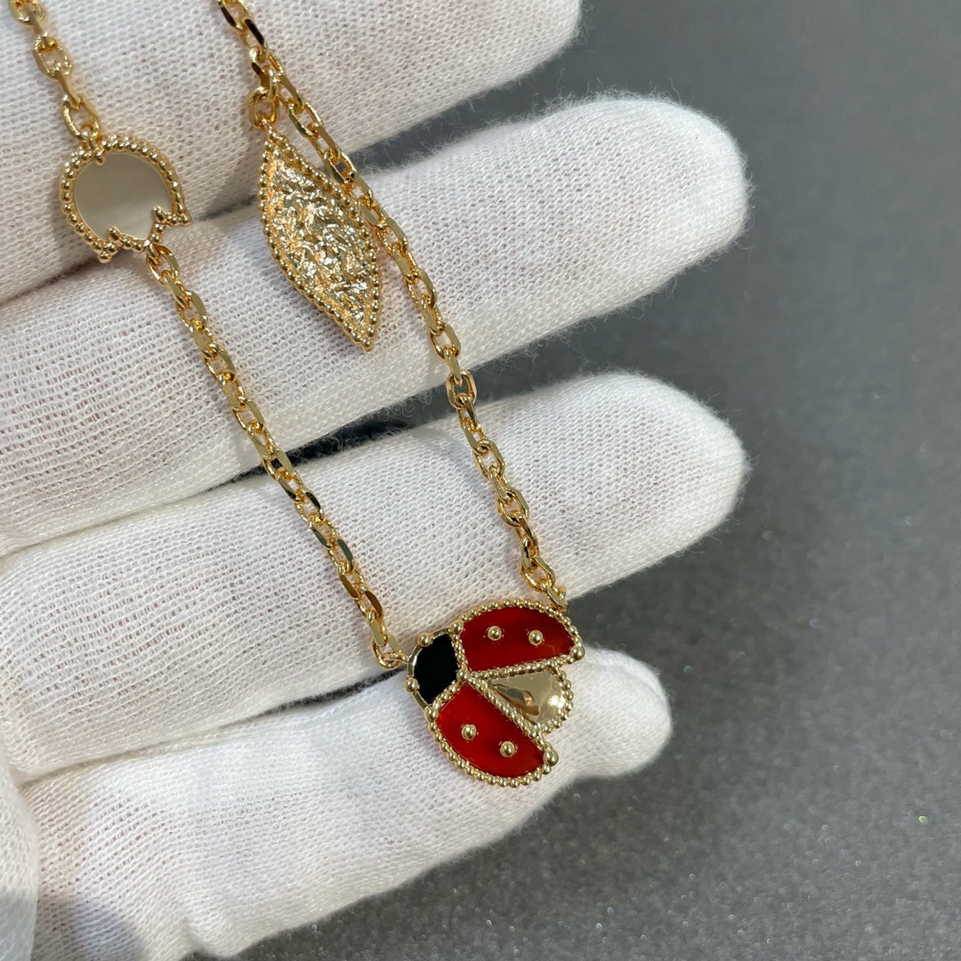 [⭐Clover Jewelry]LUCKY SPRING 15 MOTIFS GOLD NECKLACE