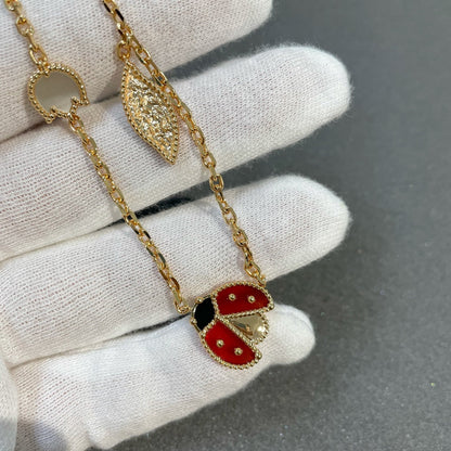 [⭐Clover Jewelry]LUCKY SPRING 15 MOTIFS GOLD NECKLACE