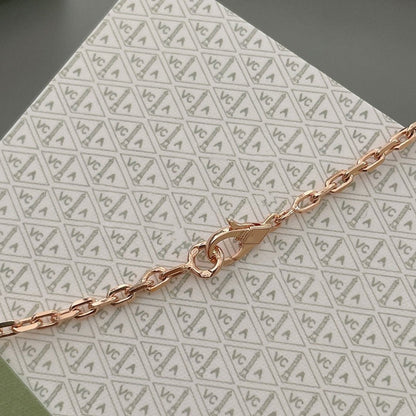 [⭐Clover Jewelry]LUCKY SPRING 15 MOTIFS ROSE GOLD NECKLACE