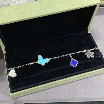 [⭐Clover Jewelry]LUCKY SPRING SILVER BRACELET 4 MOTIF