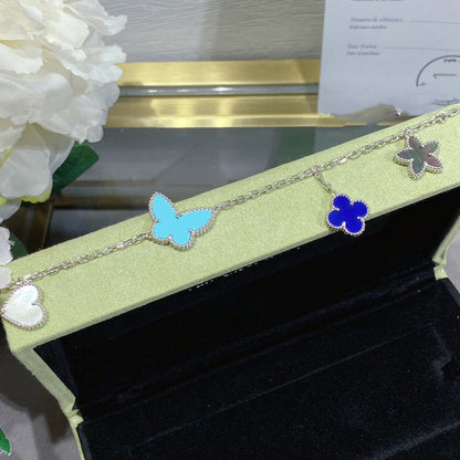 [⭐Clover Jewelry]LUCKY SPRING SILVER BRACELET 4 MOTIF