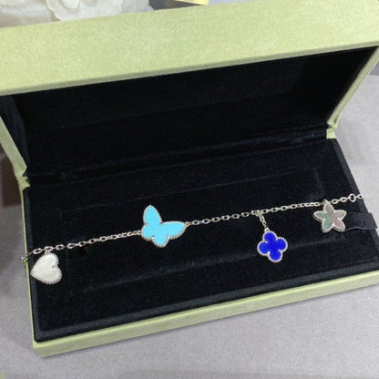 [⭐Clover Jewelry]LUCKY SPRING SILVER BRACELET 4 MOTIF