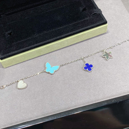 [⭐Clover Jewelry]LUCKY SPRING SILVER BRACELET 4 MOTIF