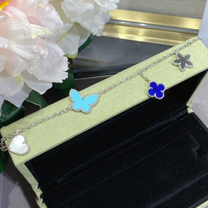 [⭐Clover Jewelry]LUCKY SPRING SILVER BRACELET 4 MOTIF