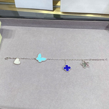 [⭐Clover Jewelry]LUCKY SPRING SILVER BRACELET 4 MOTIF
