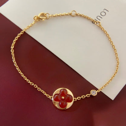 [⭐Clover Jewelry]SUN PEDANT CARNELIAN BRACELET