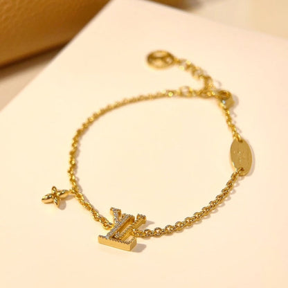 [⭐Clover Jewelry]LOGO STAR MOTIF GOLD BRACELET