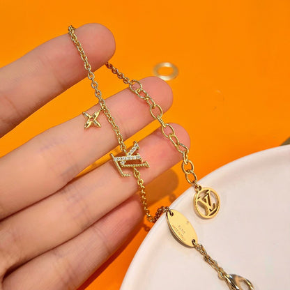 [⭐Clover Jewelry]LOGO STAR MOTIF GOLD BRACELET