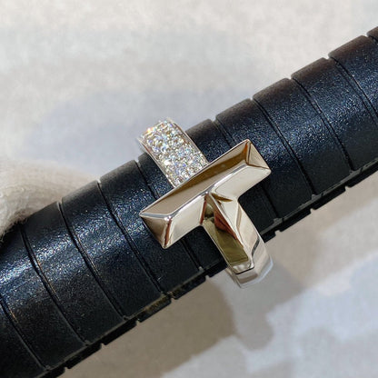 [Clover Jewelry]T WIRE MEDIUM DIAMOND RING
