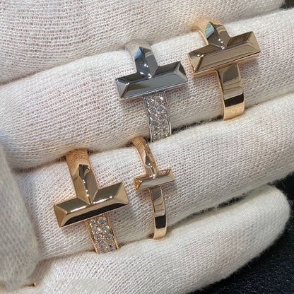 [Clover Jewelry]T WIRE MEDIUM DIAMOND RING