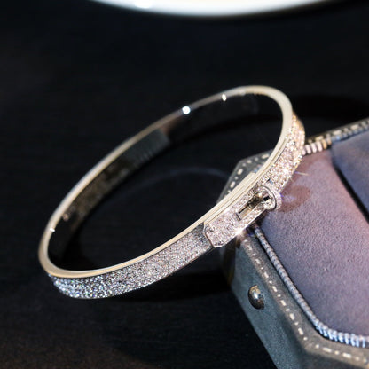 [⭐Clover Jewelry]KELLY BRACELET DIAMOND PAVED