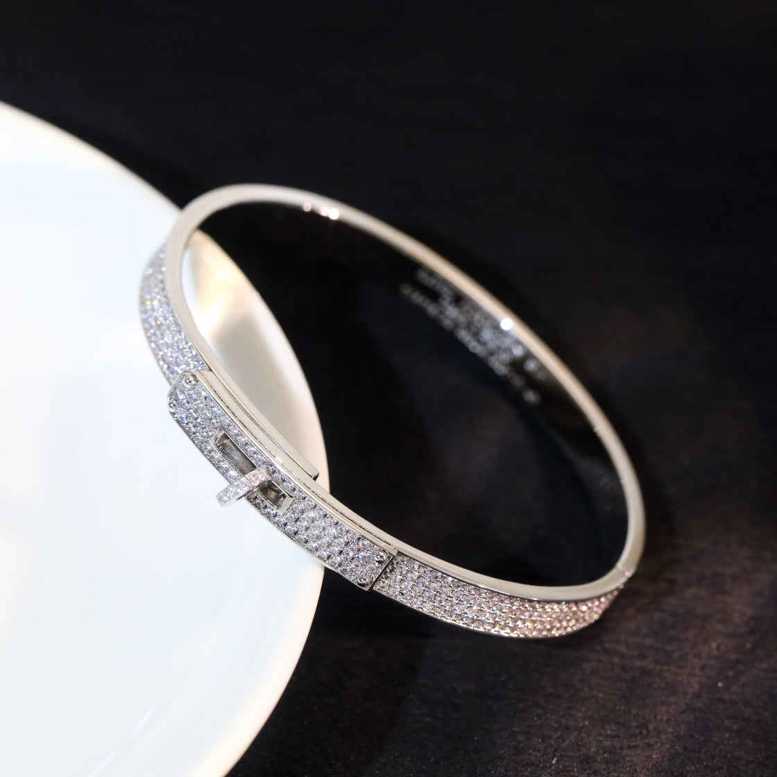 [⭐Clover Jewelry]KELLY BRACELET DIAMOND PAVED