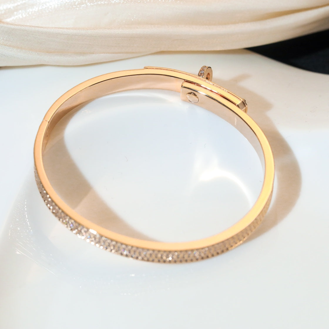 [⭐Clover Jewelry]KELLY BRACELET DIAMOND PAVED