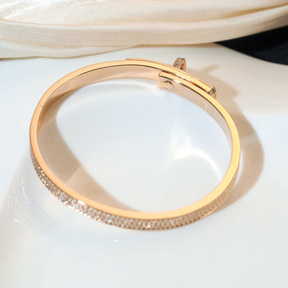 [⭐Clover Jewelry]KELLY BRACELET DIAMOND PAVED
