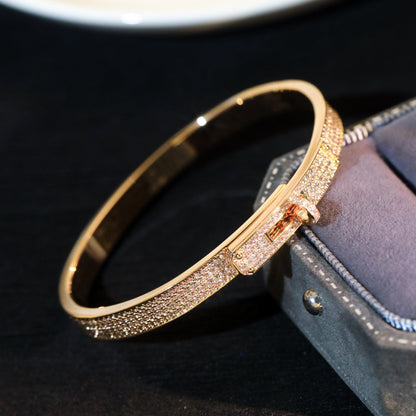 [⭐Clover Jewelry]KELLY BRACELET DIAMOND PAVED